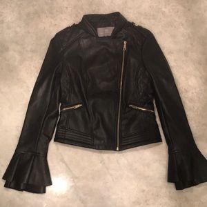 Tart Collection Faux Leather Moto Jacket